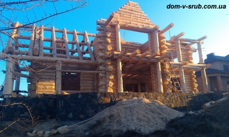 Log buildings under construction_16